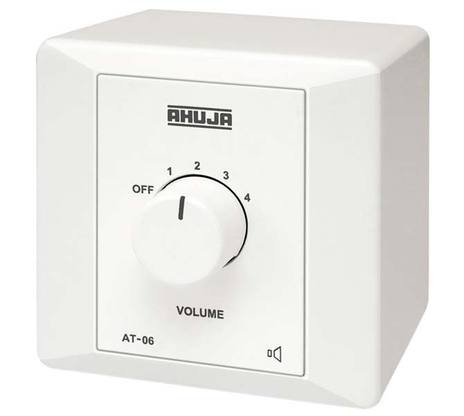 COMPACT SPEAKER VOLUME CONTROLLER FOR 100V LINE SIGNALS, SUITABLE FOR POWER RATING UP TO 6W - AT06